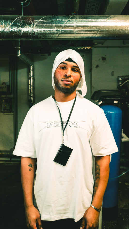 Croc-Embossed Calf Leather Neck Strap